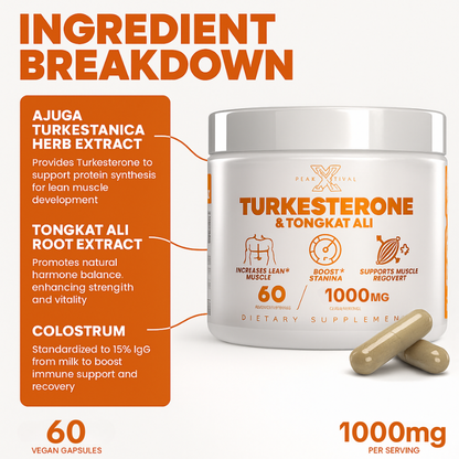 Bodybuilders Peak Boost™ 1000mg/ser (60 Capsules)